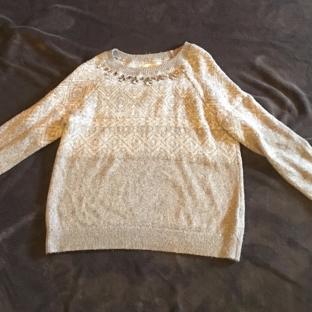 soft grey sweater